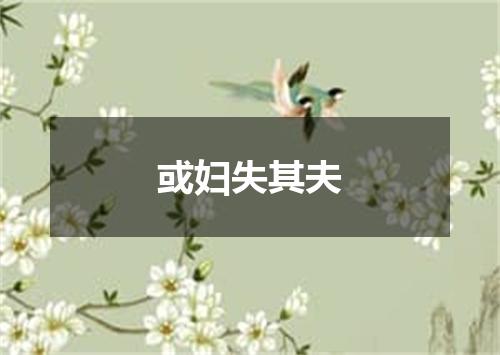或妇失其夫