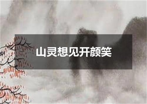 山灵想见开颜笑