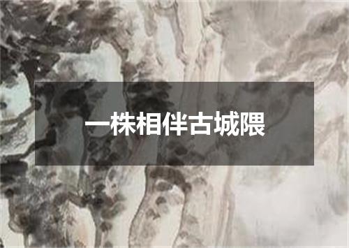 一株相伴古城隈