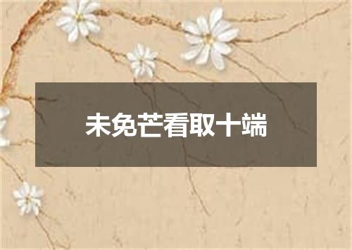 未免芒看取十端