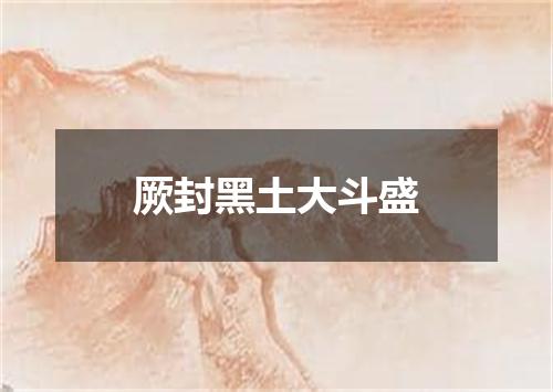 厥封黑土大斗盛