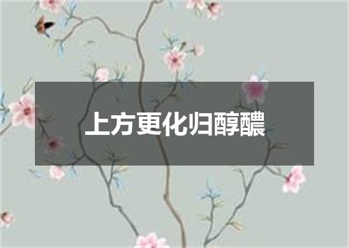上方更化归醇醲
