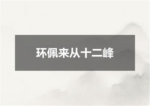 环佩来从十二峰
