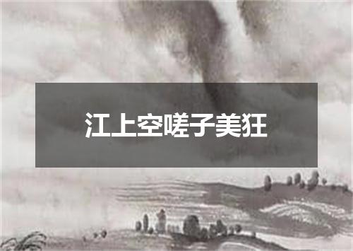 江上空嗟子美狂