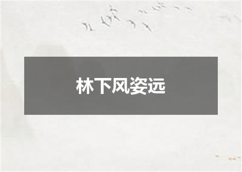 林下风姿远