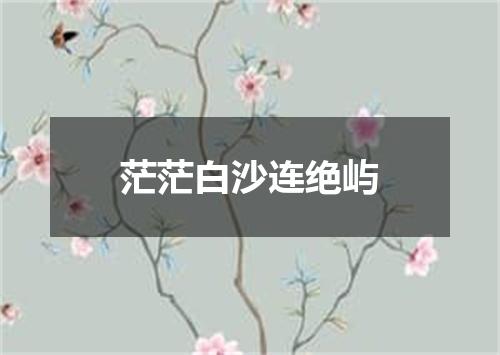 茫茫白沙连绝屿