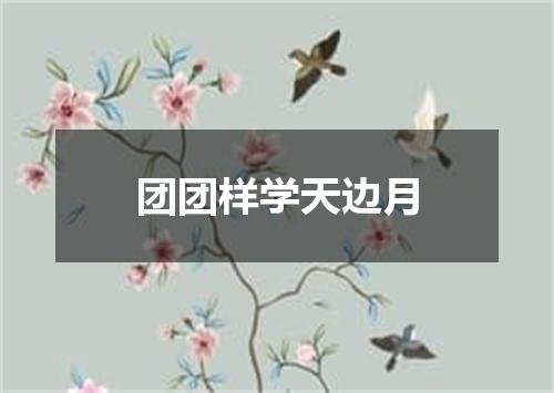 团团样学天边月