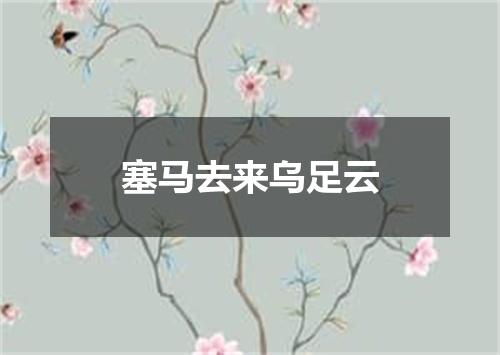 塞马去来乌足云