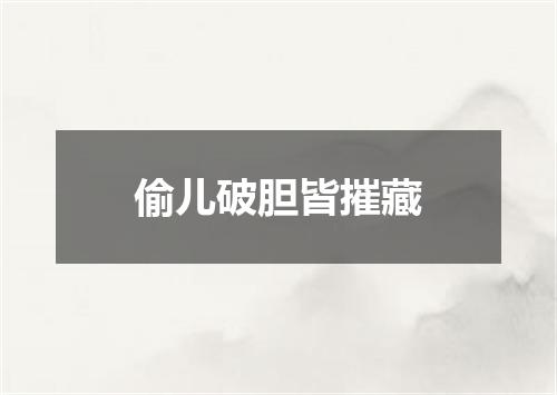 偷儿破胆皆摧藏