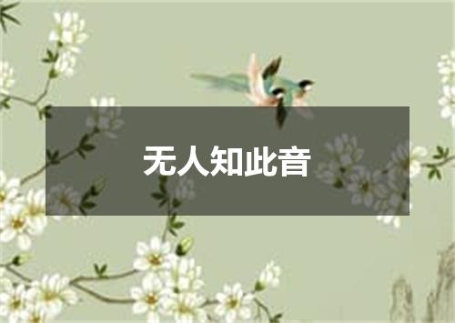 无人知此音