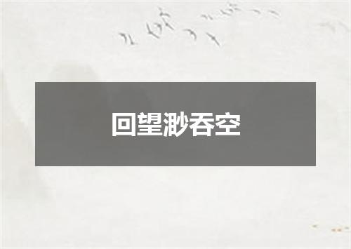 回望渺吞空