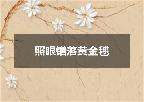 照眼错落黄金毬