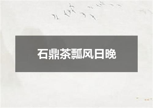 石鼎茶瓢风日晚