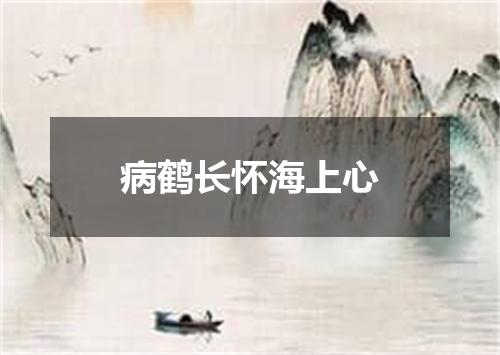 病鹤长怀海上心