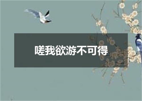 嗟我欲游不可得