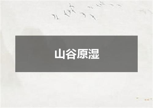 山谷原湿