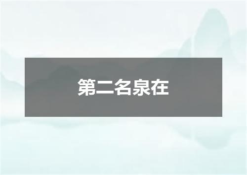 第二名泉在