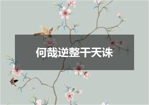 何哉逆整干天诛