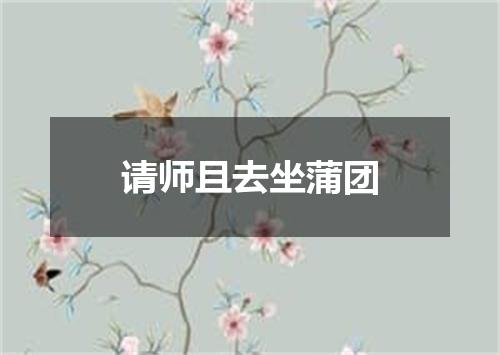 请师且去坐蒲团