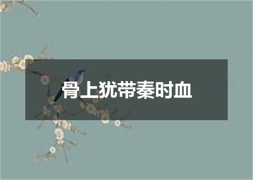 骨上犹带秦时血
