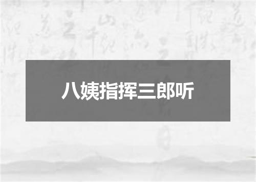 八姨指挥三郎听
