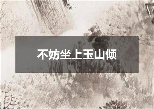 不妨坐上玉山倾