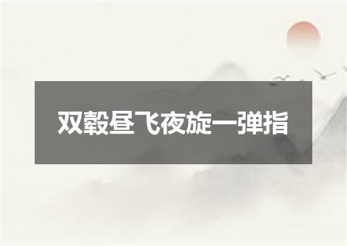 双毂昼飞夜旋一弹指