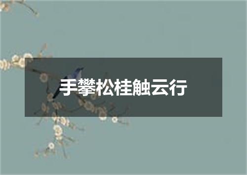 手攀松桂触云行