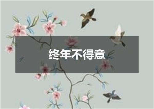 终年不得意