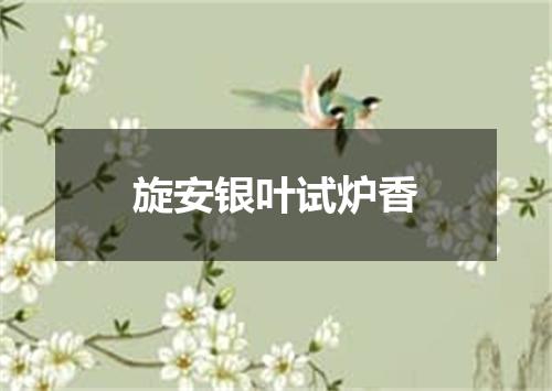 旋安银叶试炉香