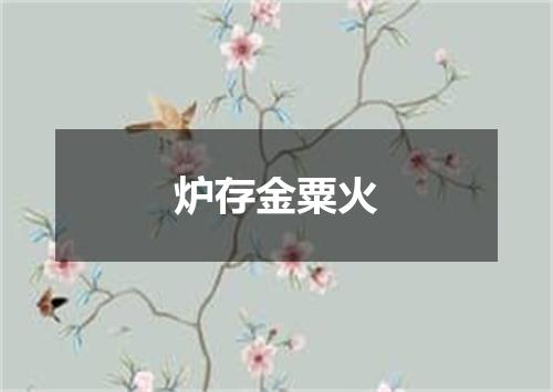 炉存金粟火