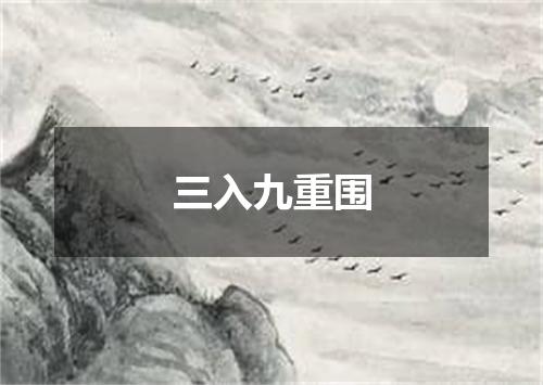 三入九重围