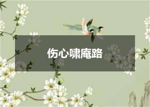 伤心啸庵路