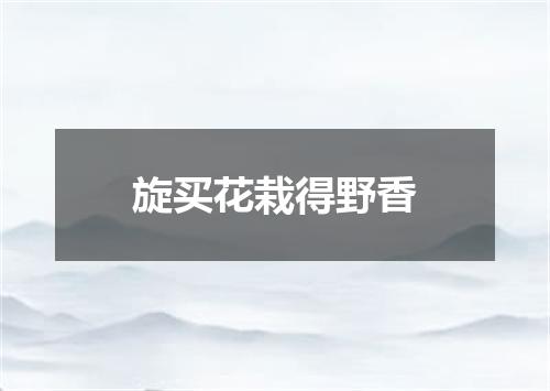 旋买花栽得野香