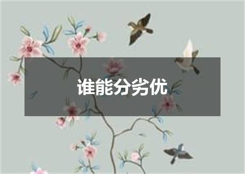 谁能分劣优