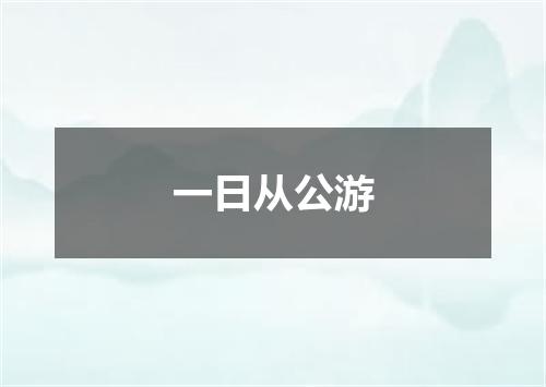 一日从公游