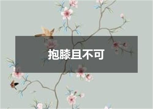 抱膝且不可