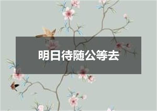 明日待随公等去