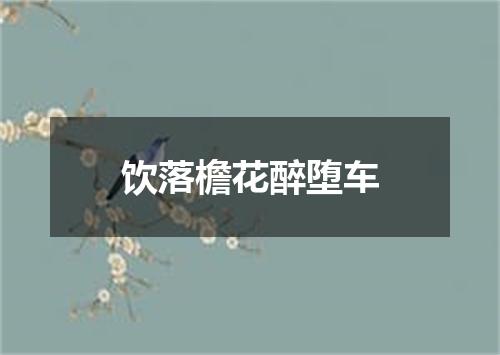 饮落檐花醉堕车