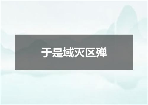 于是域灭区殚