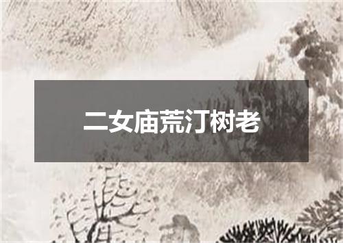 二女庙荒汀树老