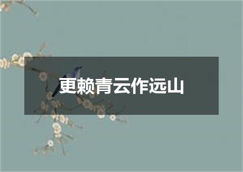 更赖青云作远山