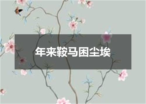 年来鞍马困尘埃