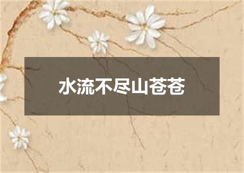 水流不尽山苍苍