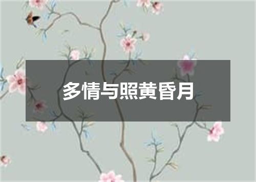 多情与照黄昏月