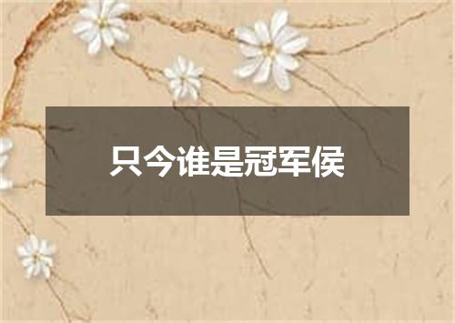 只今谁是冠军侯