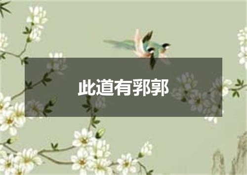 此道有郛郭