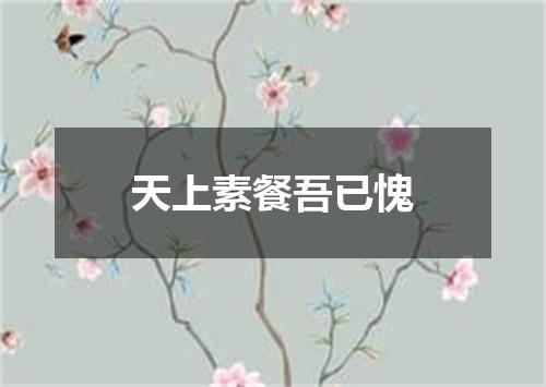 天上素餐吾已愧