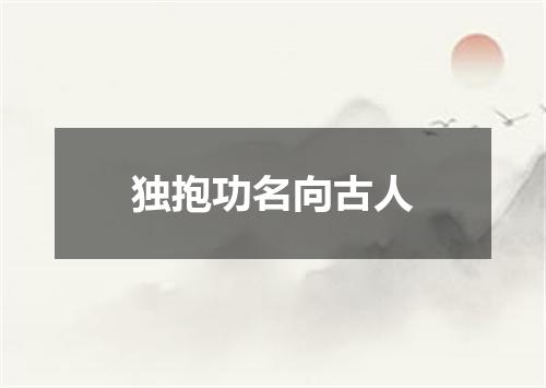 独抱功名向古人