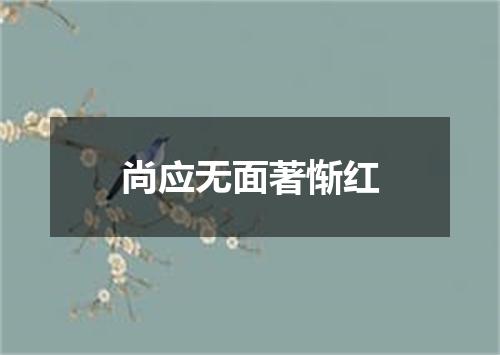 尚应无面著惭红